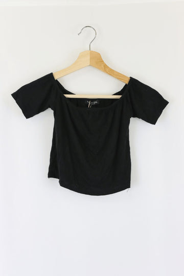 Nasty Gal Black Cropped Top S