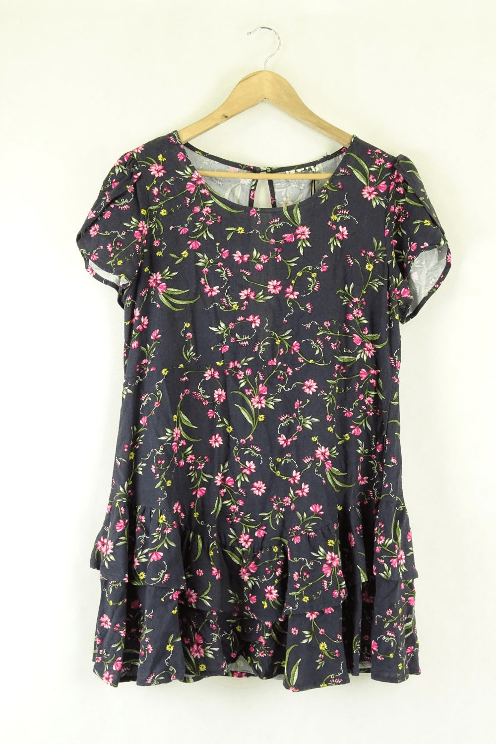 Jaase Navy Floral Dress S