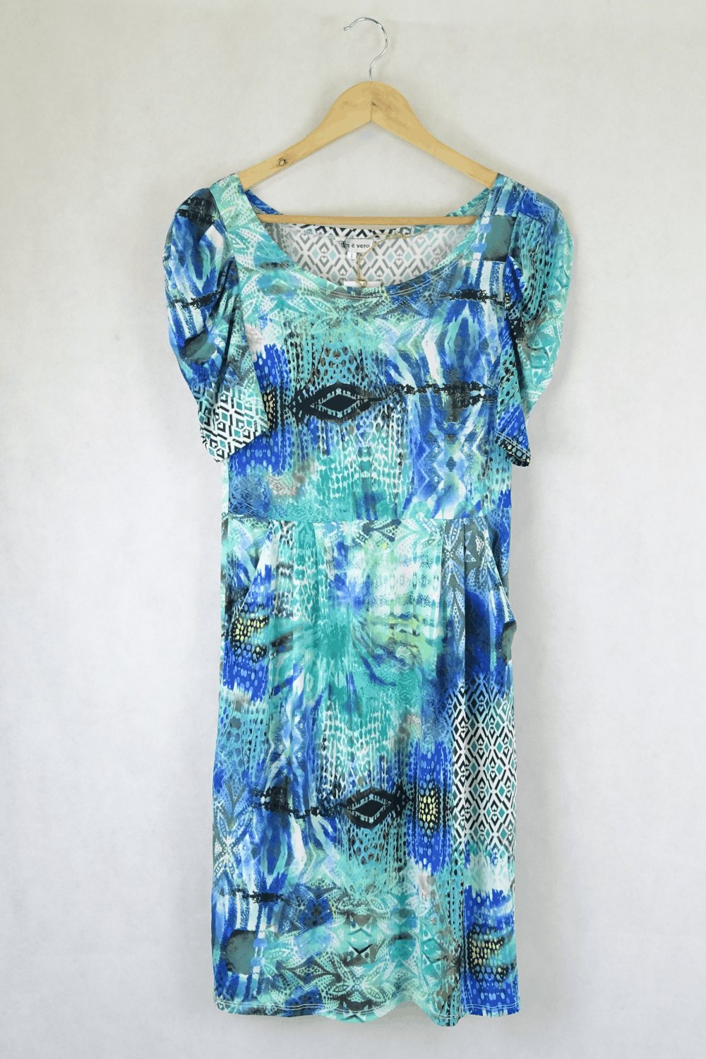 Non E Vero Blue Multi Coloured Dress S