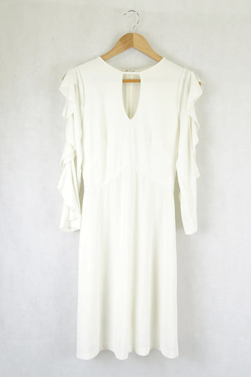 Le Complici White Long Sleeve Dress S