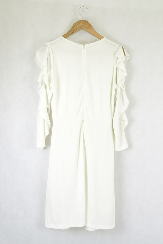 Le Complici White Long Sleeve Dress S