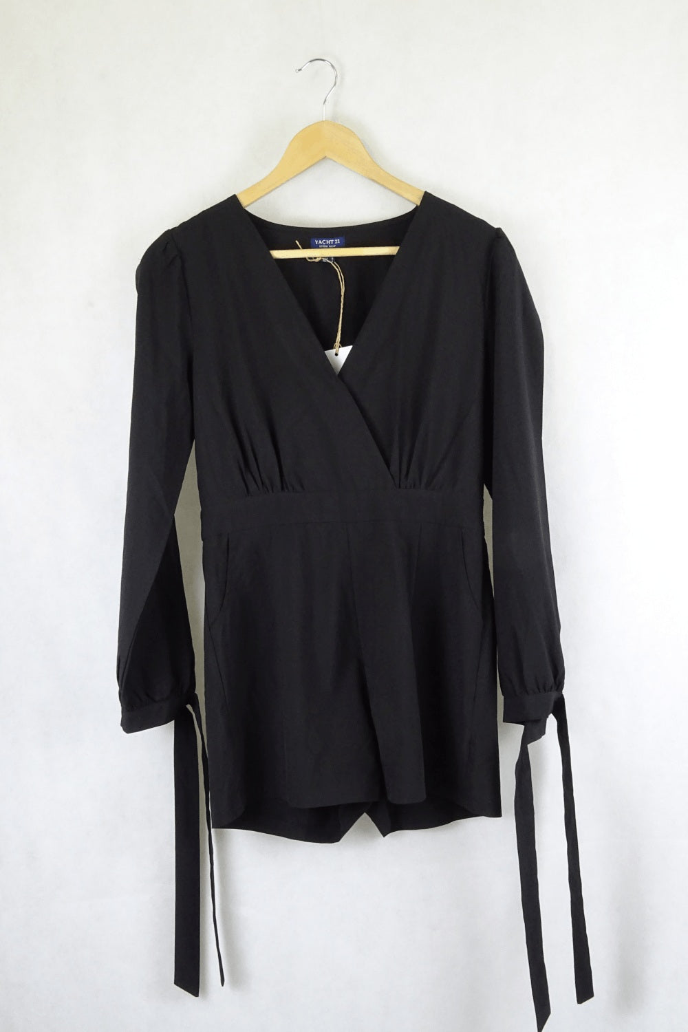 Yacht 21 Black Long Sleeve Dress L