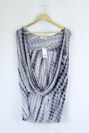 Paper Scissors Grey Tie Dye Top M