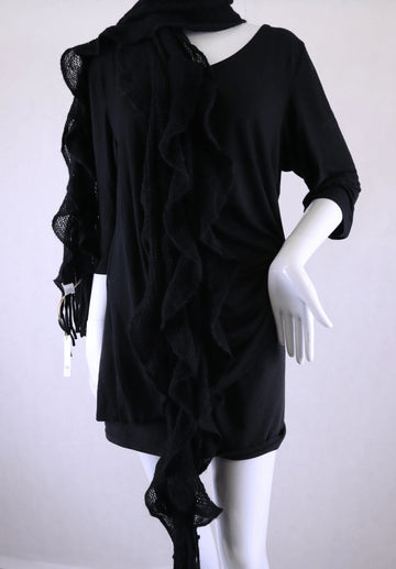 Boutique Black Scarf