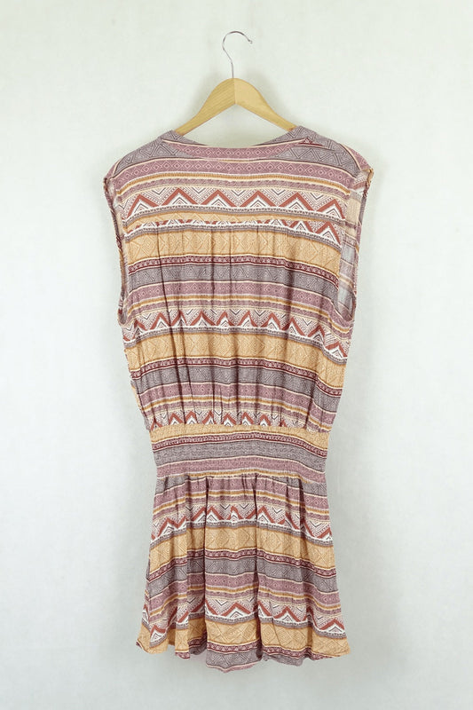 Most Brown Multi Coloured Dress 10