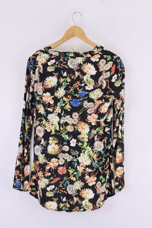 TSZC Black Floral Dress M