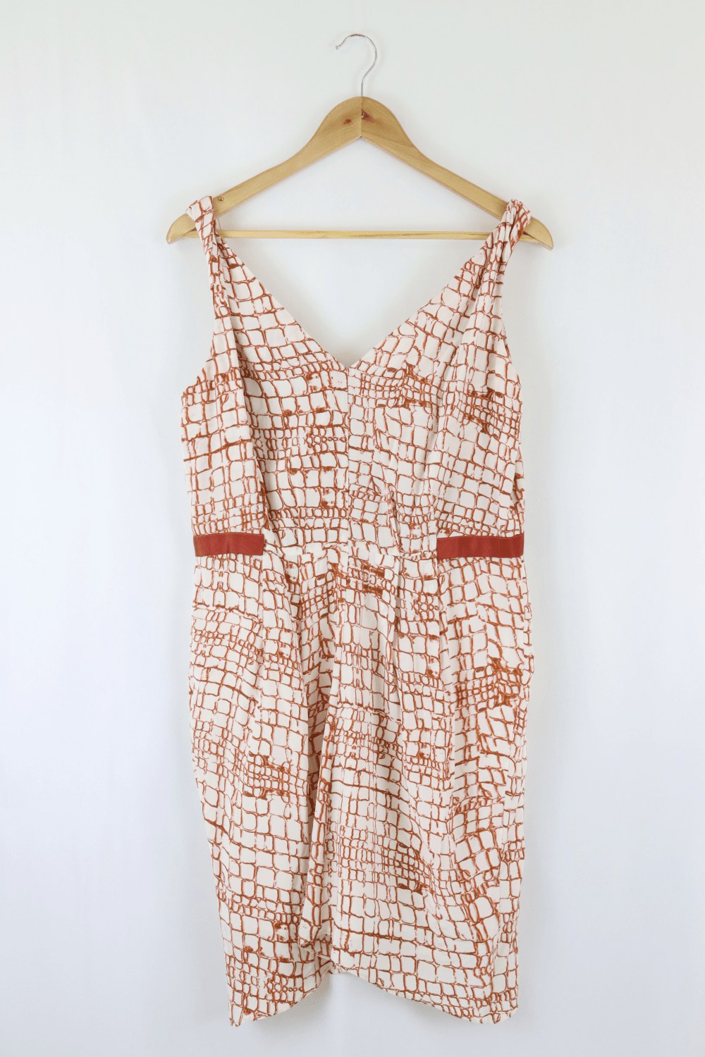 Watson & Watson Rust And White Dress L