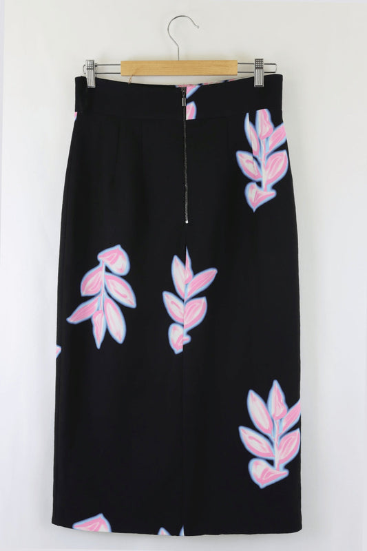 Nicola Finetti Black And Pink Skirt S