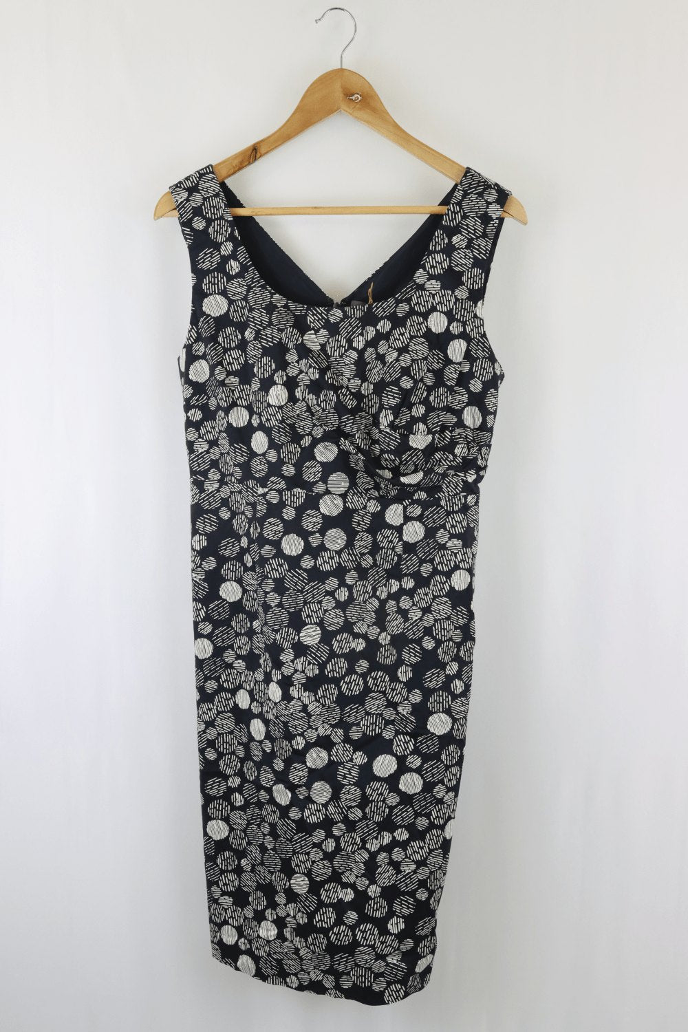 Jacqui E Black And White Pattern Dress 12