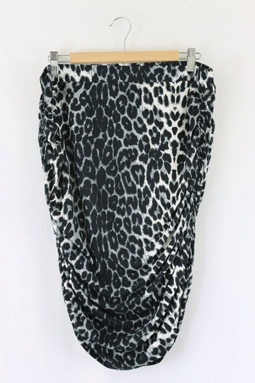 Clarity Animal Print Skirt Xl