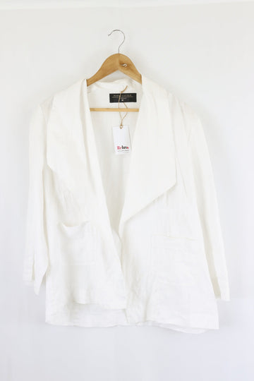 Perri Cutten White Cardigan M