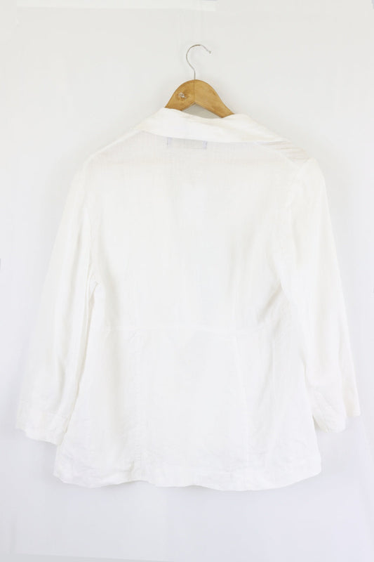 Perri Cutten White Cardigan M