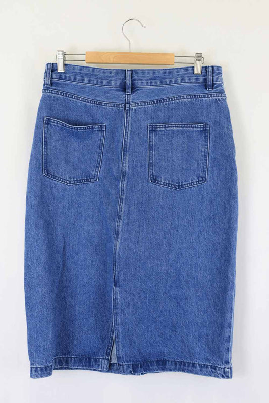 Seed Blue Denim Skirt 14