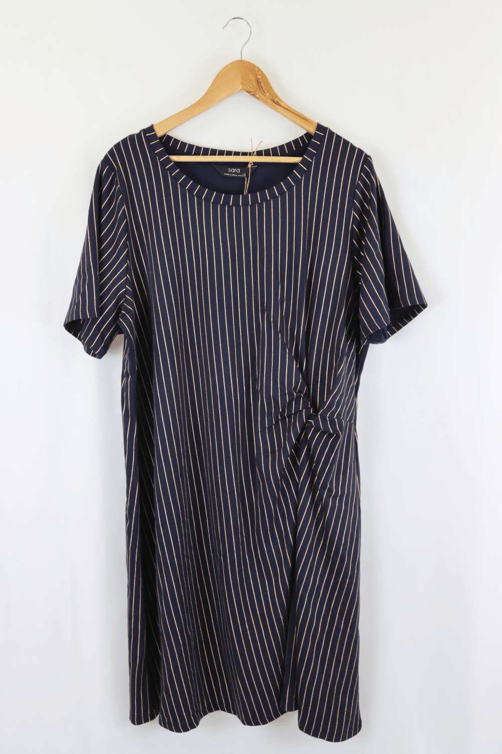 Sara Striped Navy Dress 20