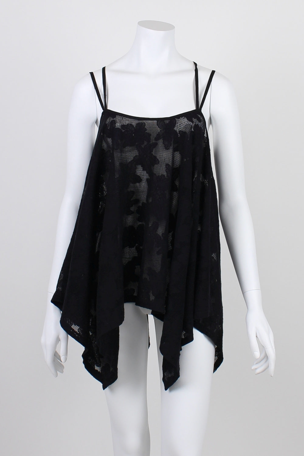 Sportsgirl Black Net Patterned Top S