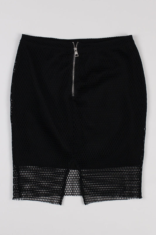 H&M Black Mesh Skirt 10