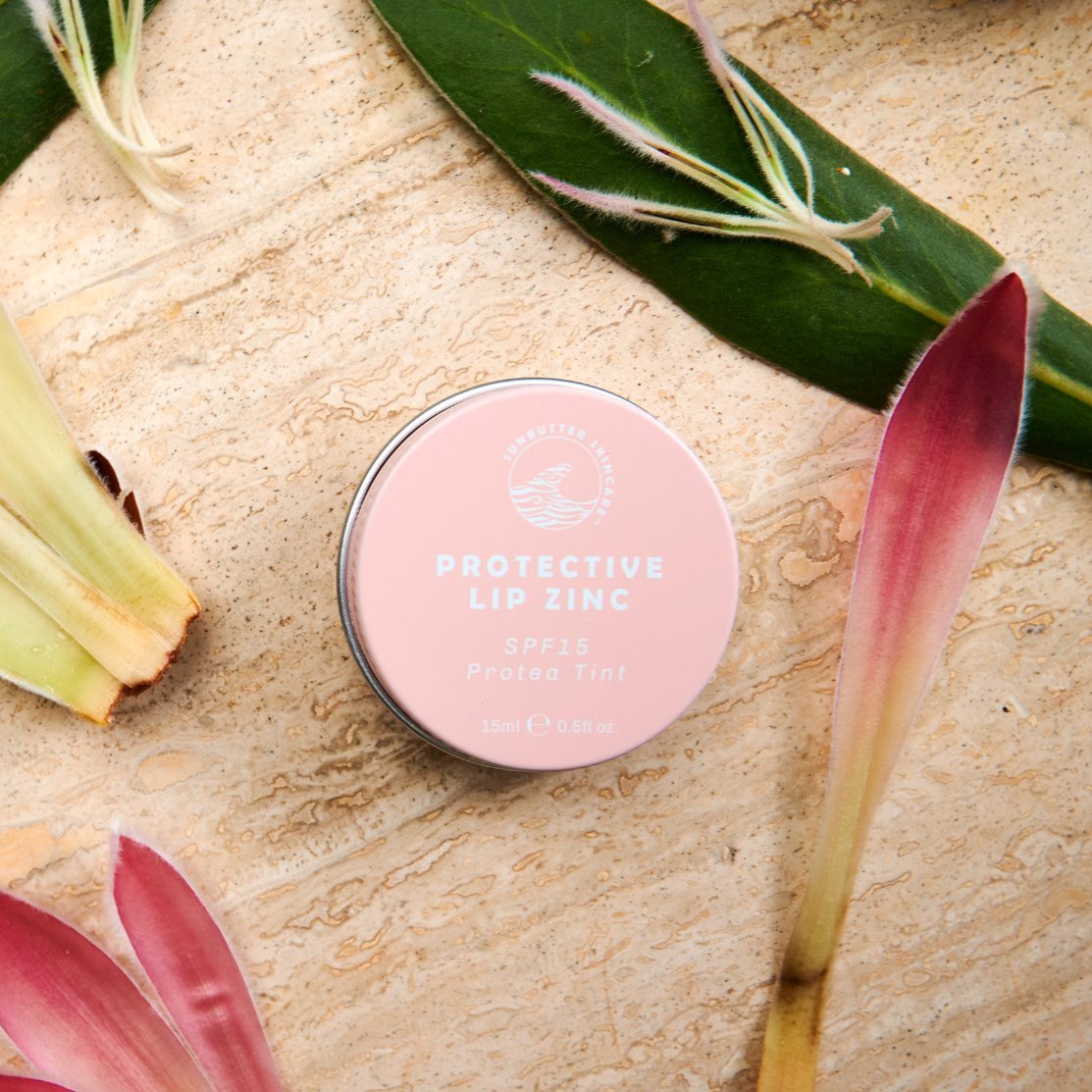 SPF15 Protective Lip Zinc - Protea Tint SunButter Skincare 