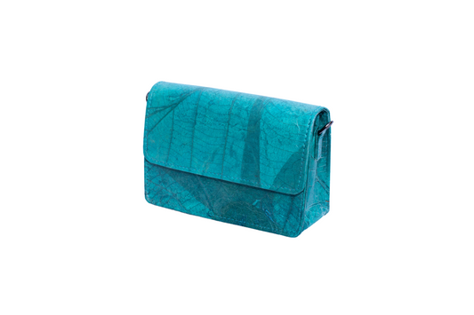 Vegan Leather Clutch - Turquoise