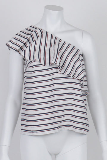 Forever New Striped One Shoulder Top 10