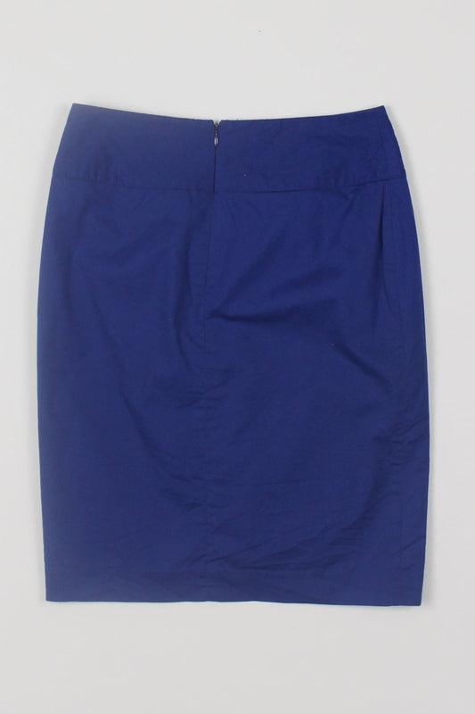 Sportsgirl Blue Wrap Front Skirt 8