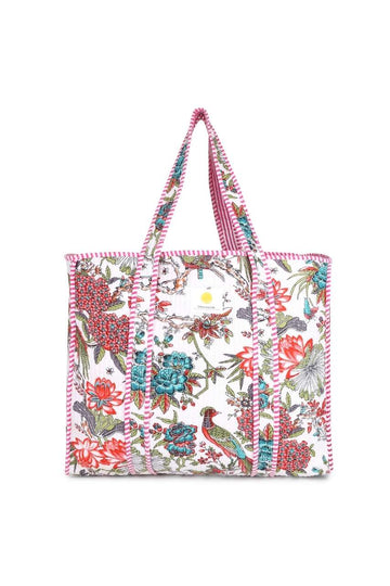 Cotton Tote Bag - Parisian Pink