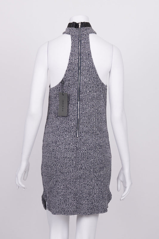 Indikah Grey Ribbed Sleeveless Dress 10