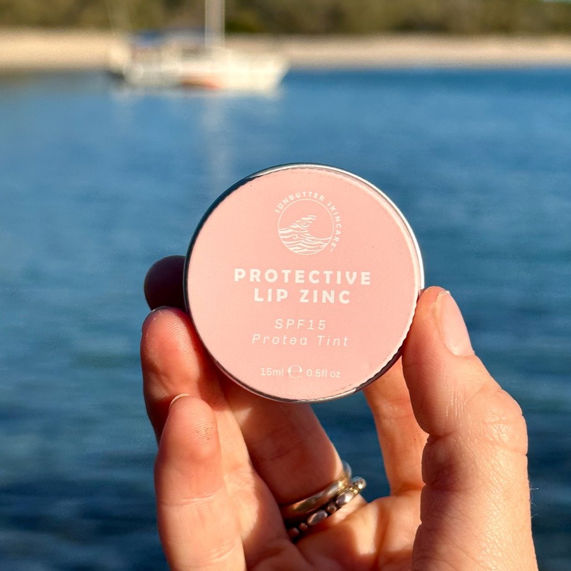 SPF15 Protective Lip Zinc - Protea Tint SunButter Skincare 