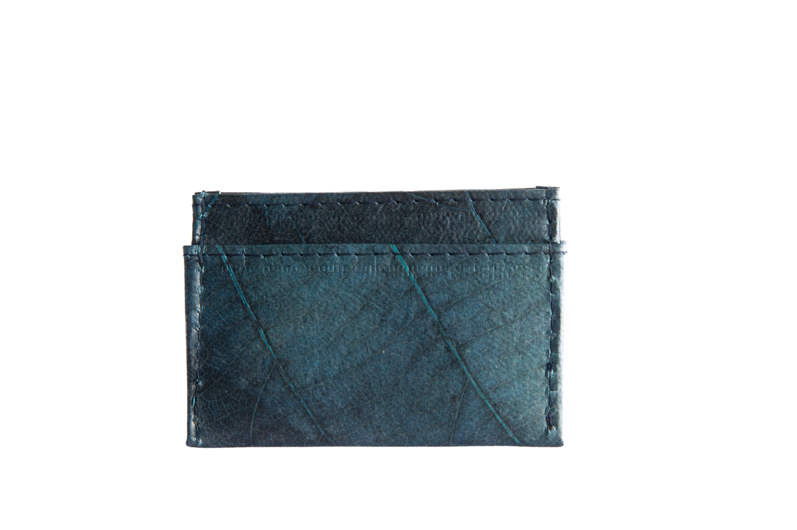 Vegan Leather Card Holder - Blue