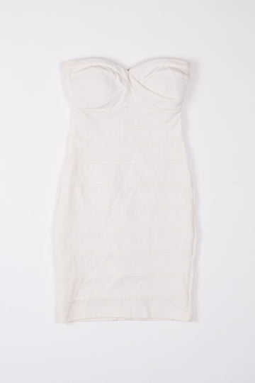 Forever New White Strapless Bodycon Dress 6