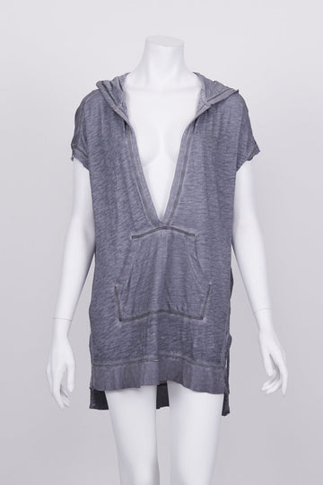 Jac & Mooki Grey Hooded Top XS