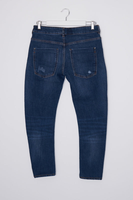 ZARA Blue Distressed Skinny Leg Jeans AU 8 / 26