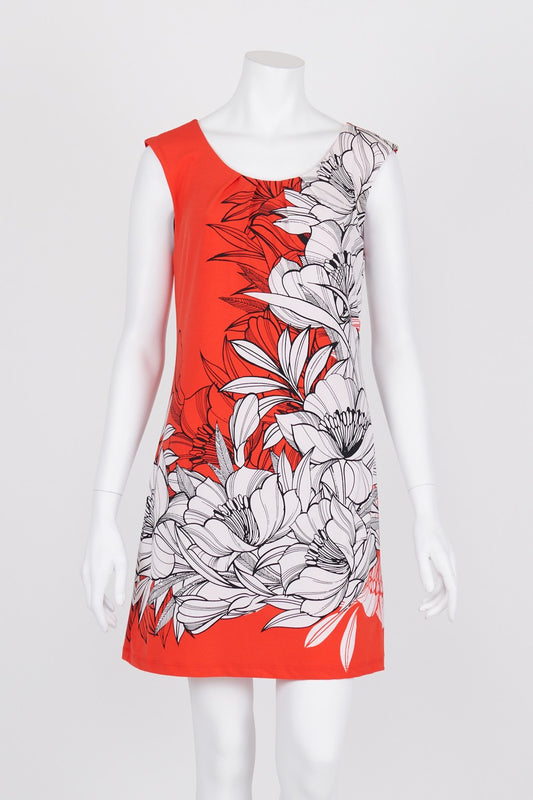 Stella Red And White Floral Dress 10