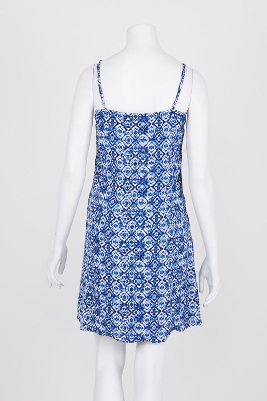 Jeanswest Blue Patterned Sleeveless Dress 8