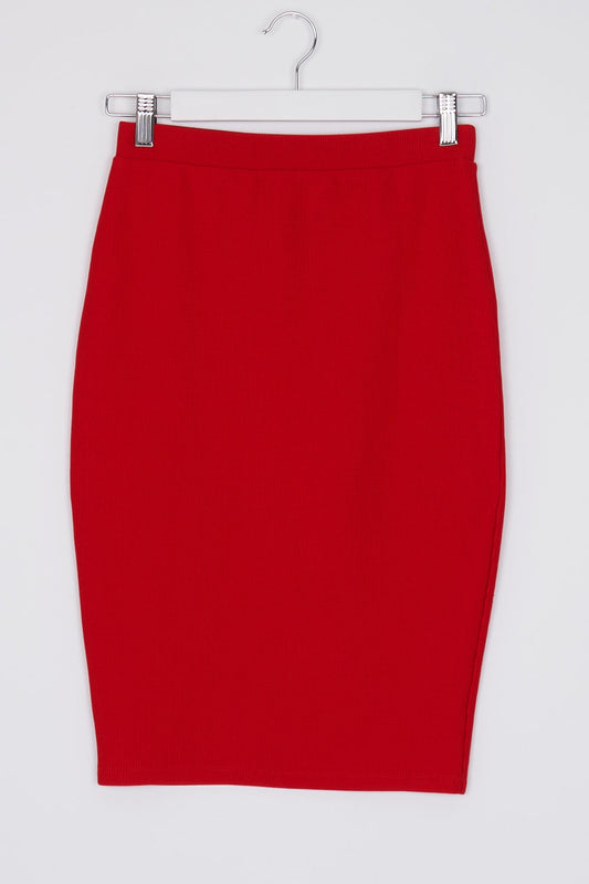 Atmos & Here Red Pencil Skirt 8