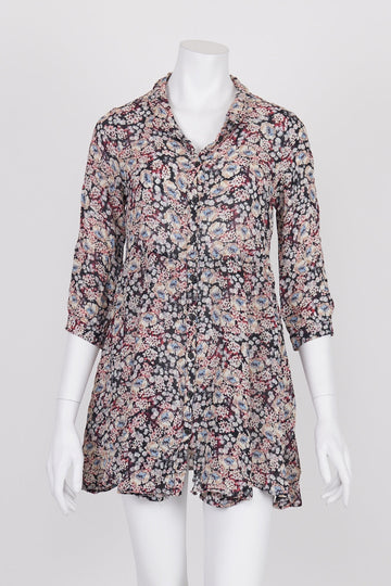 Sportsgirl Floral Button Front Dress 10