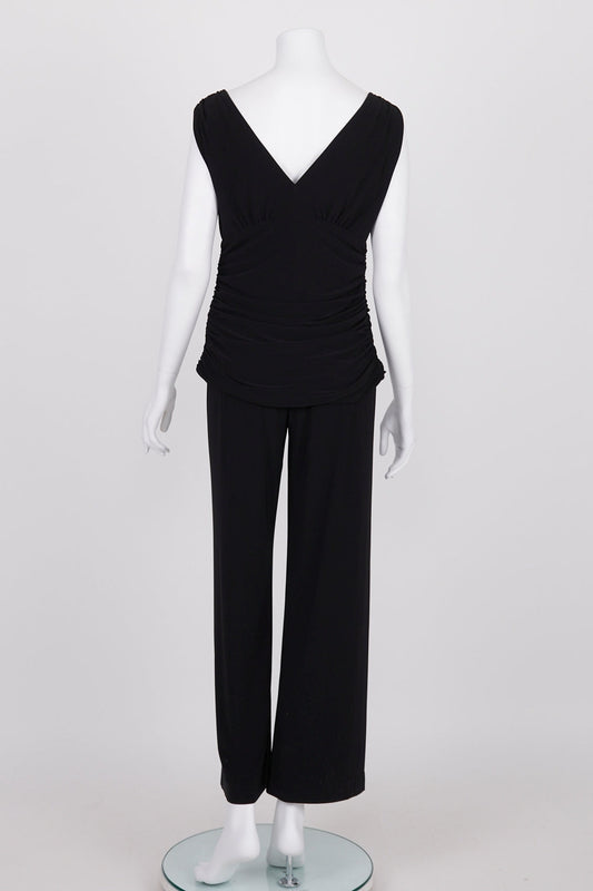 Joseph Ribkoff Black Ruched Jumpsuit 12