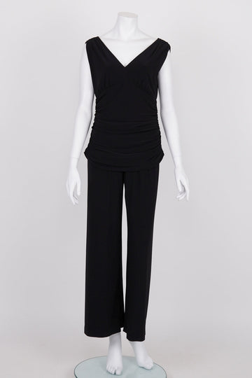 Joseph Ribkoff Black Ruched Jumpsuit 12