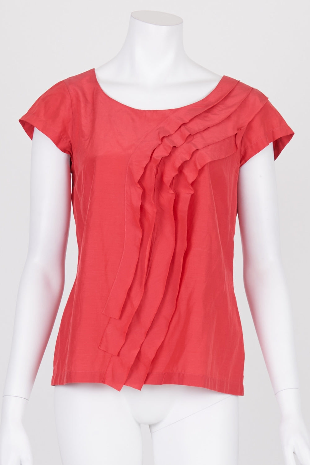 Veronika Maine Pink Silk Blend Top 10