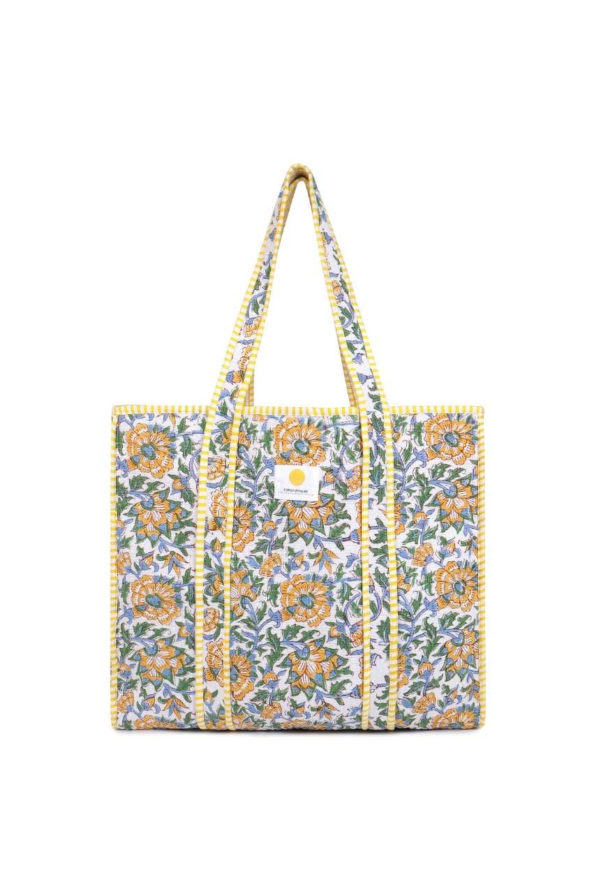 Cotton Tote Bag - Gardenia Yellow