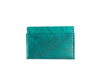 Vegan Leather Card Holder - Turquoise