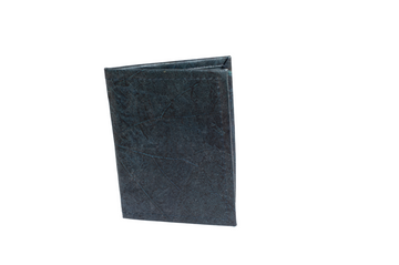 Vegan Leather Passport Holder - Blue