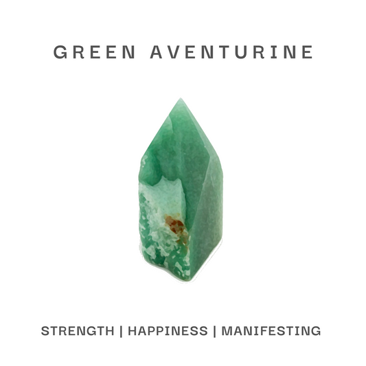 Crystal and Glass Water Bottle – Green Aventurine