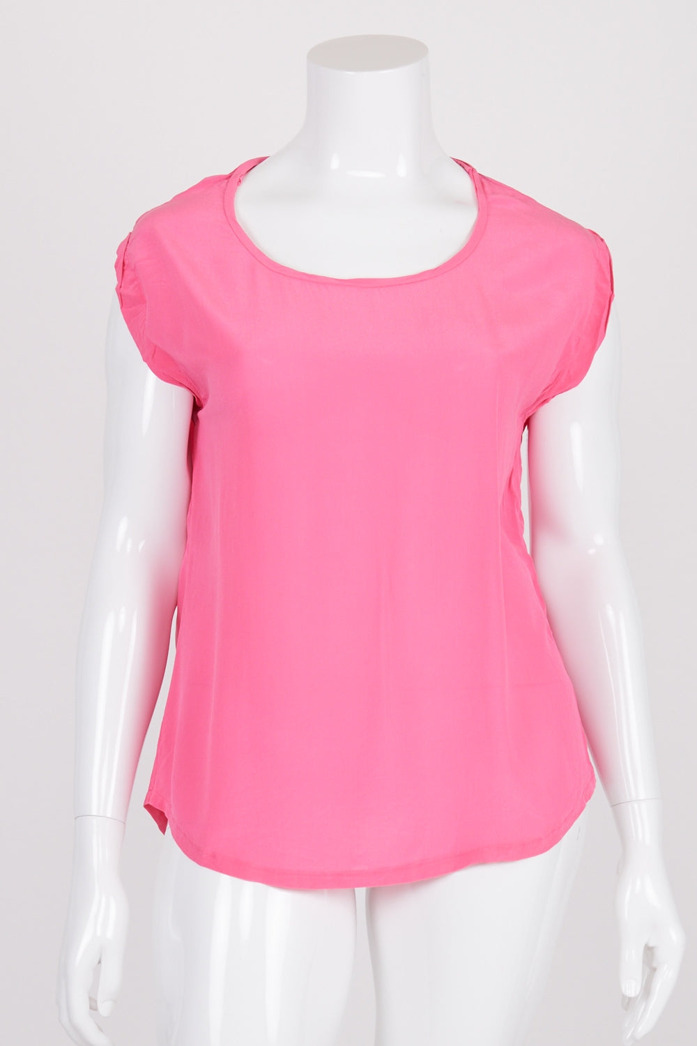 Sportsgirl Pink 100% Silk Top 14