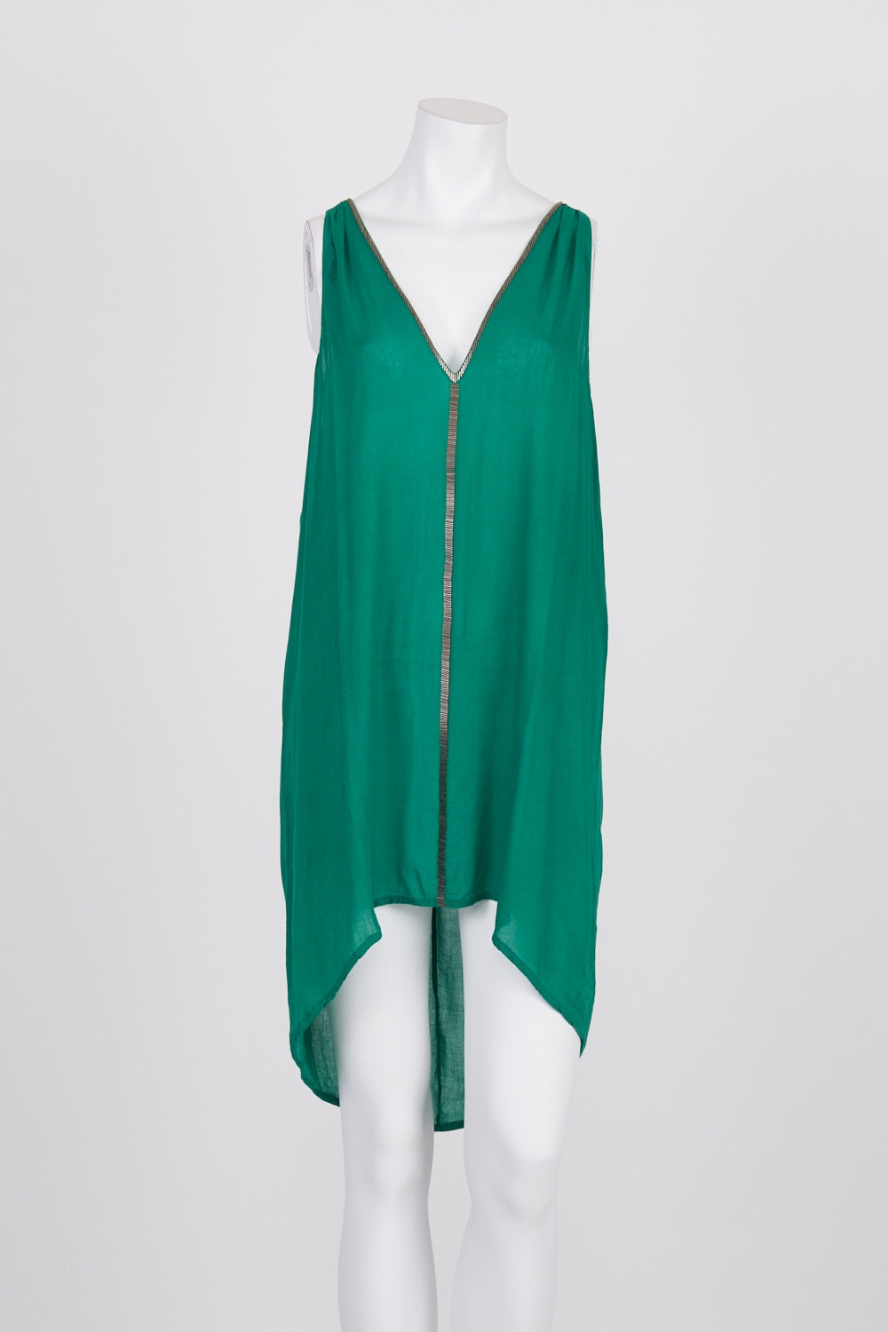 Uma And Leopold Green Bead Detail Dress S