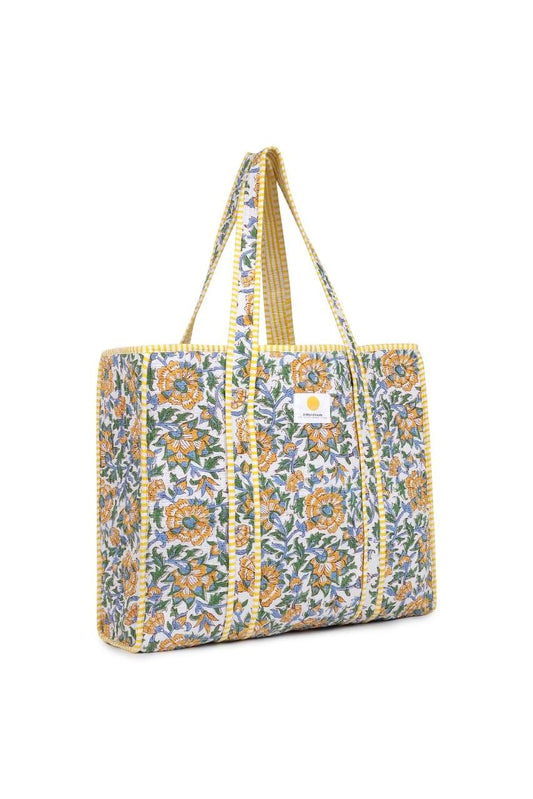 Cotton Tote Bag - Gardenia Yellow