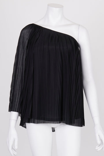 Forever New Black Crimped One Shoulder Top 8