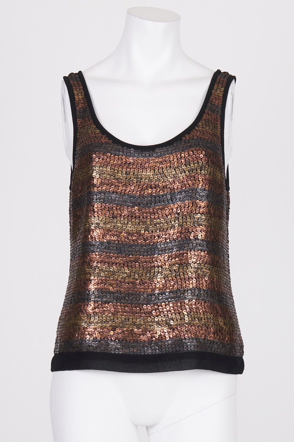 Sportsgirl Heavy Metal Sequin Top 8