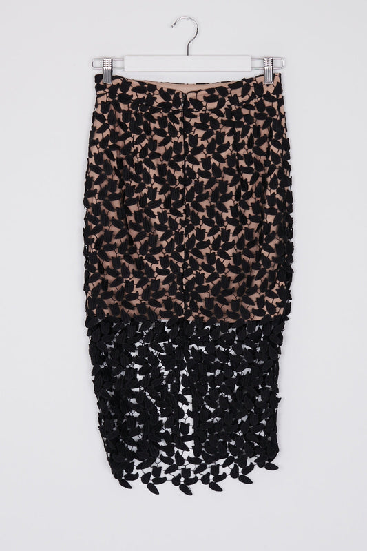 Bardot Black Lace Skirt 8