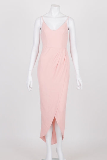 Showpo Pink Lucky Day Drape Maxi Dress 8