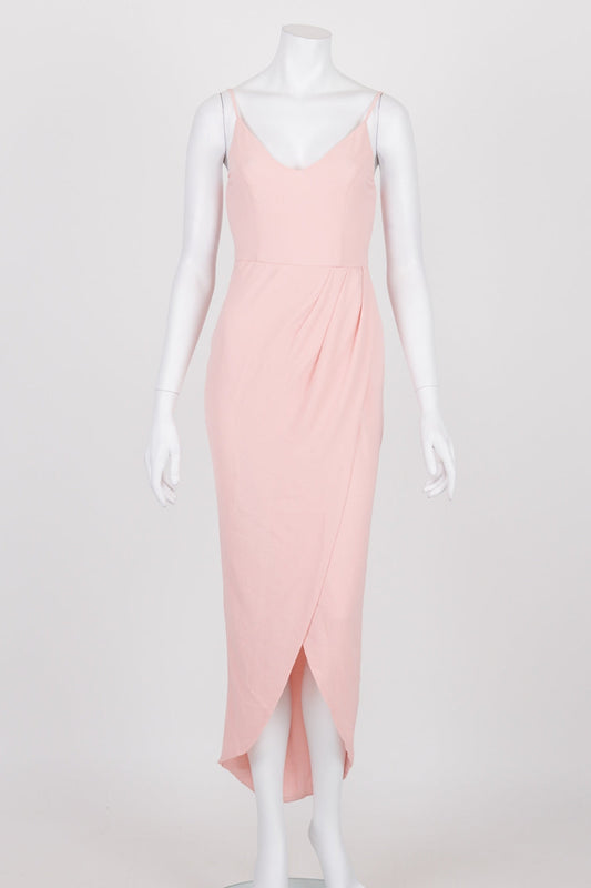 Showpo Pink Lucky Day Drape Maxi Dress 8